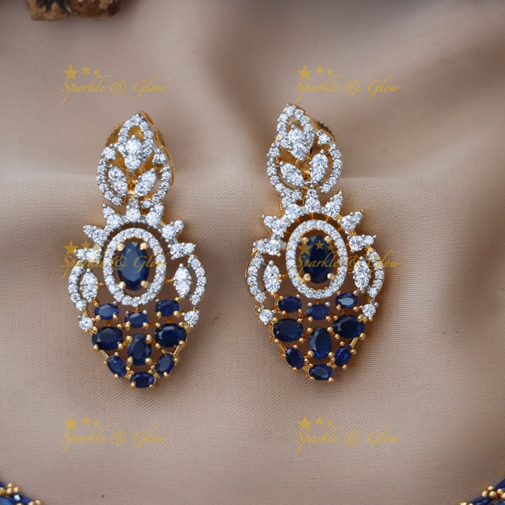 Exquisite American Diamond Festive Necklace Set