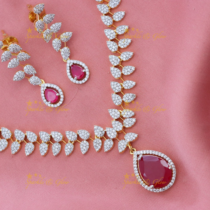 Exquisite American Diamond Necklace for Weddings