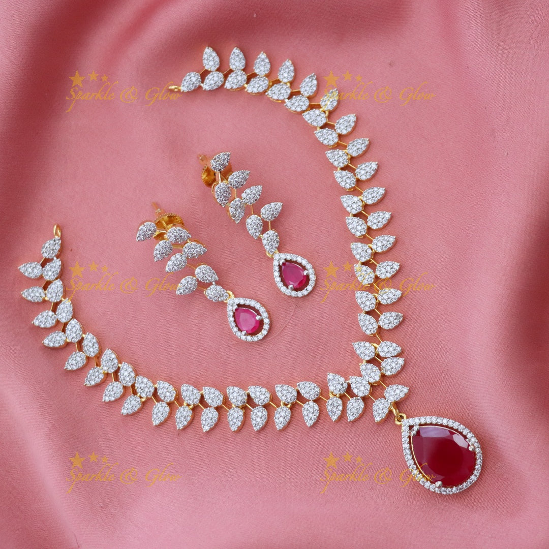 Exquisite American Diamond Necklace for Weddings