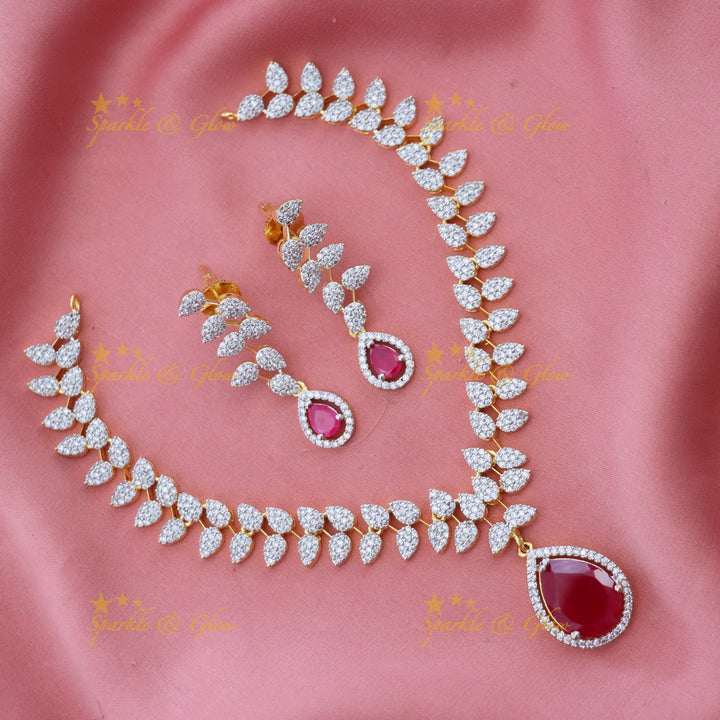 Exquisite American Diamond Necklace for Weddings