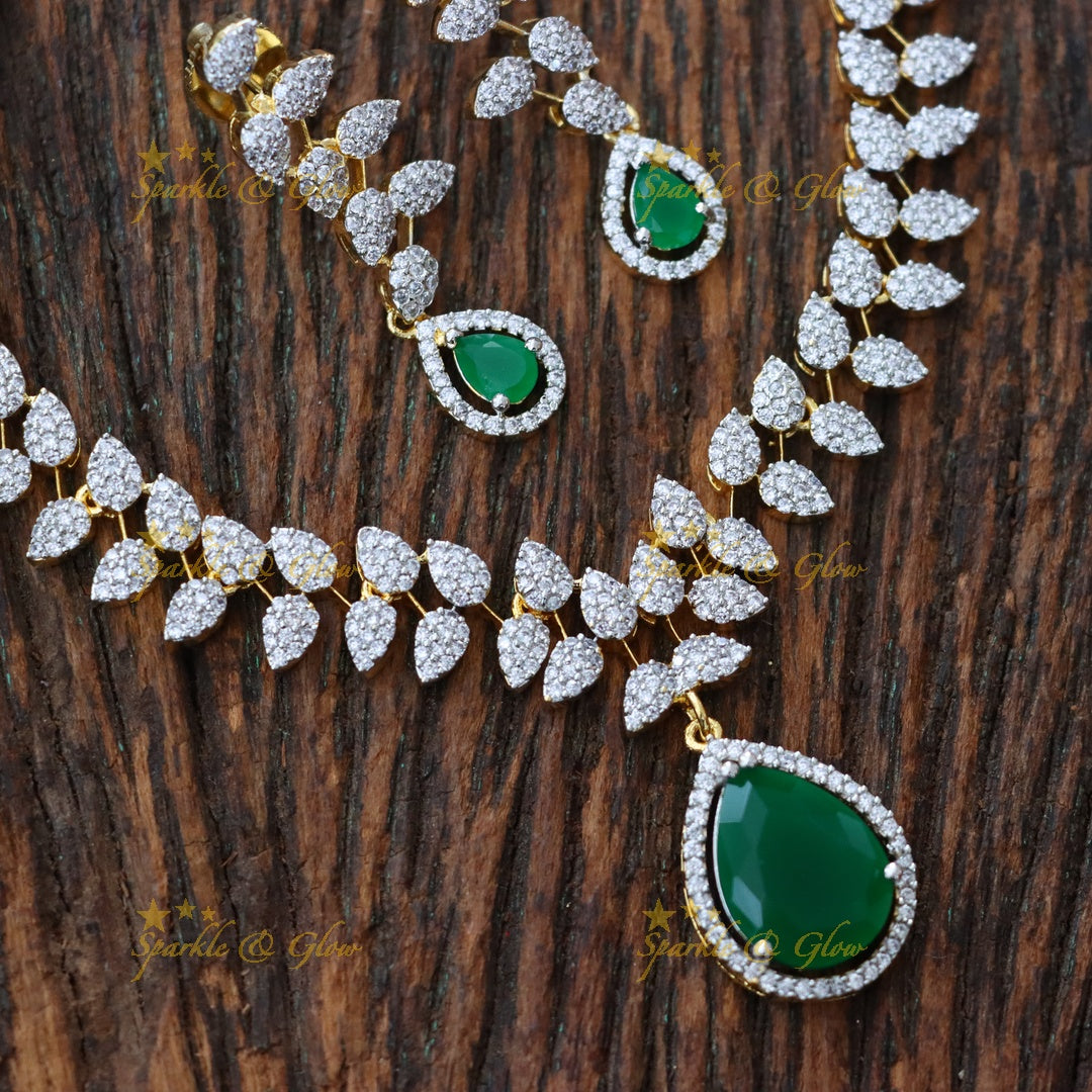 Exquisite American Diamond Necklace for Weddings
