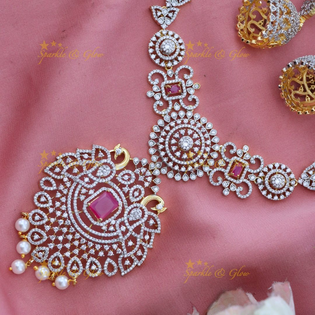 Elegant American Diamond Necklace for Weddings