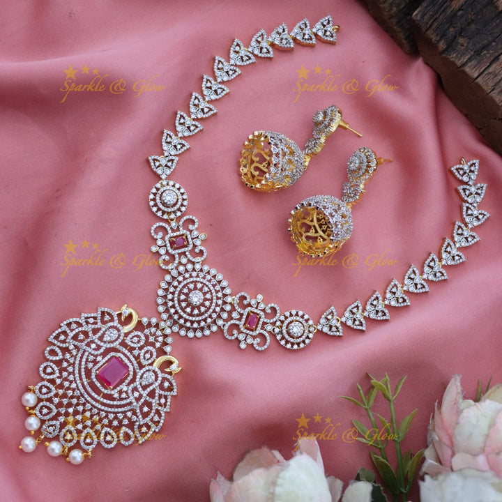 Elegant American Diamond Necklace for Weddings