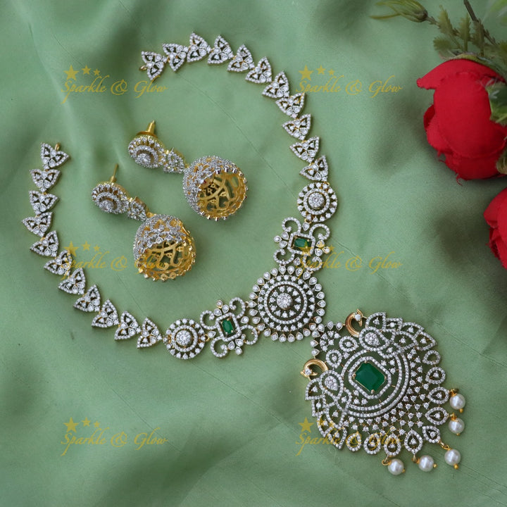 Elegant American Diamond Necklace for Weddings