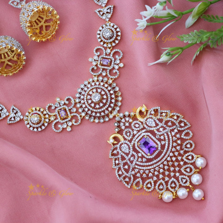 Elegant American Diamond Necklace for Weddings