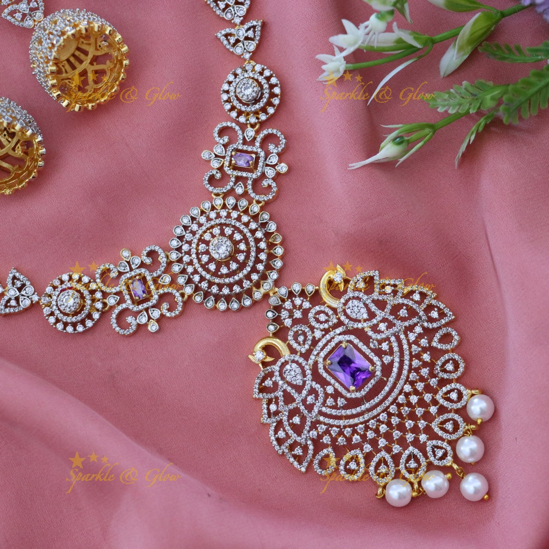 Elegant American Diamond Necklace for Weddings