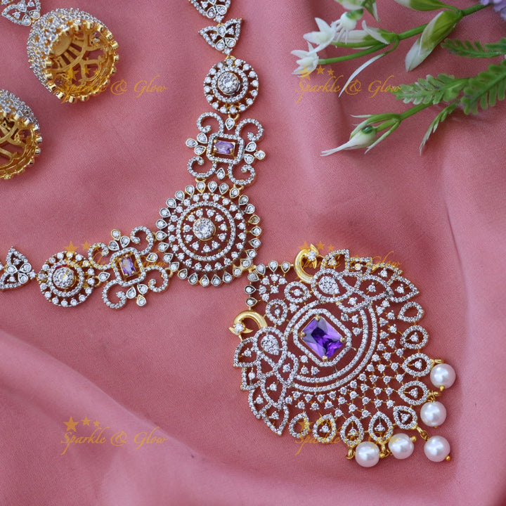 Elegant American Diamond Necklace for Weddings