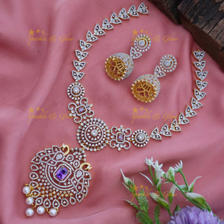 Elegant American Diamond Necklace for Weddings