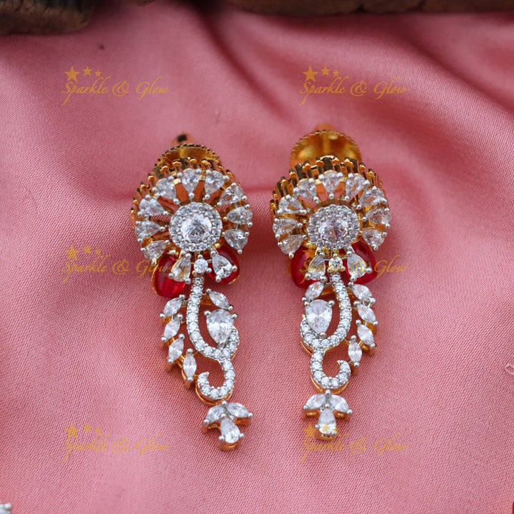 Exquisite American Diamond Necklace & Earrings Set