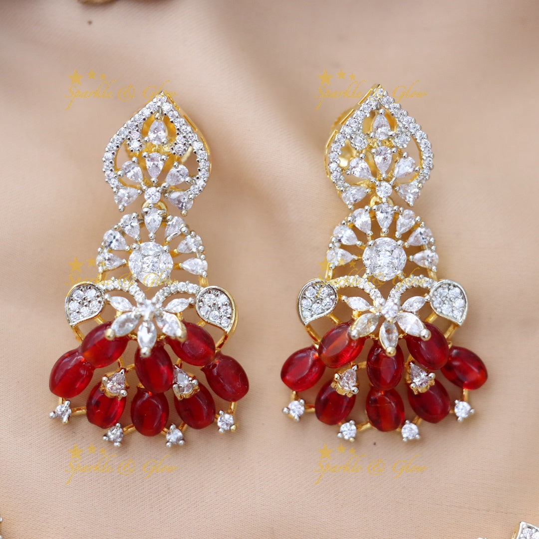 Exclusive American Diamond Wedding Necklace Set