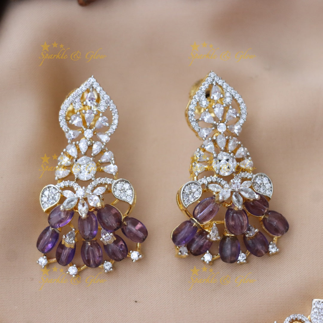 Exclusive American Diamond Wedding Necklace Set
