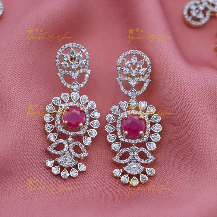 Exquisite American Diamond Necklace Set for Weddings