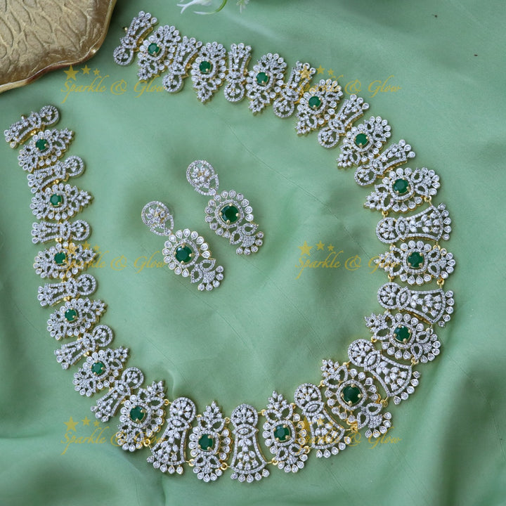 Exquisite American Diamond Necklace Set for Weddings