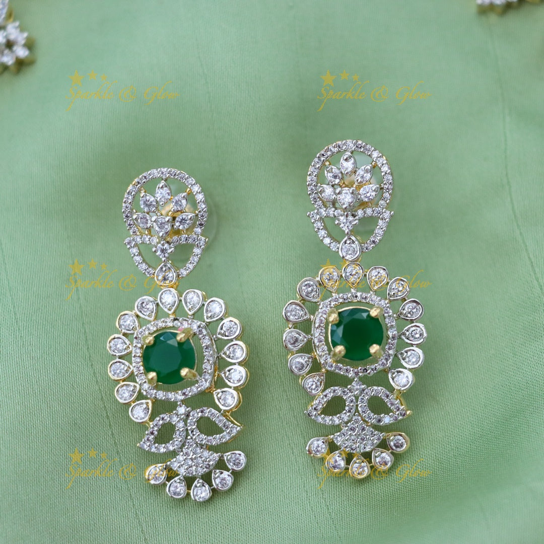 Exquisite American Diamond Necklace Set for Weddings