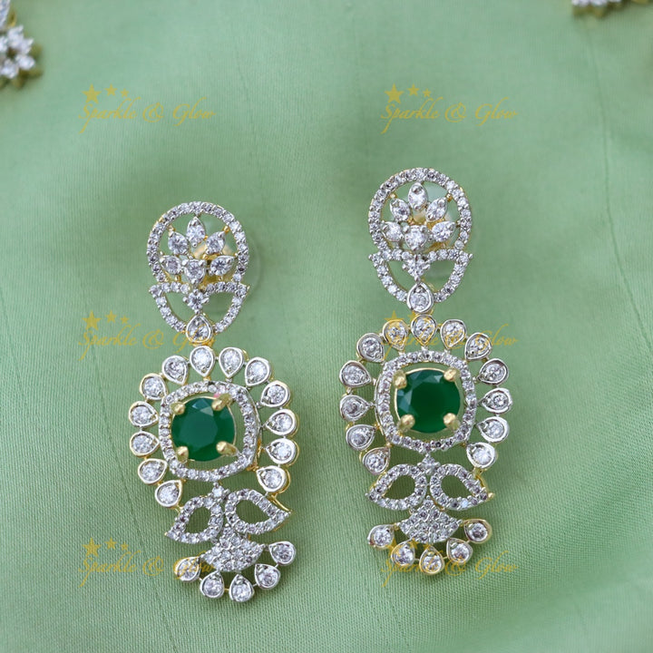 Exquisite American Diamond Necklace Set for Weddings