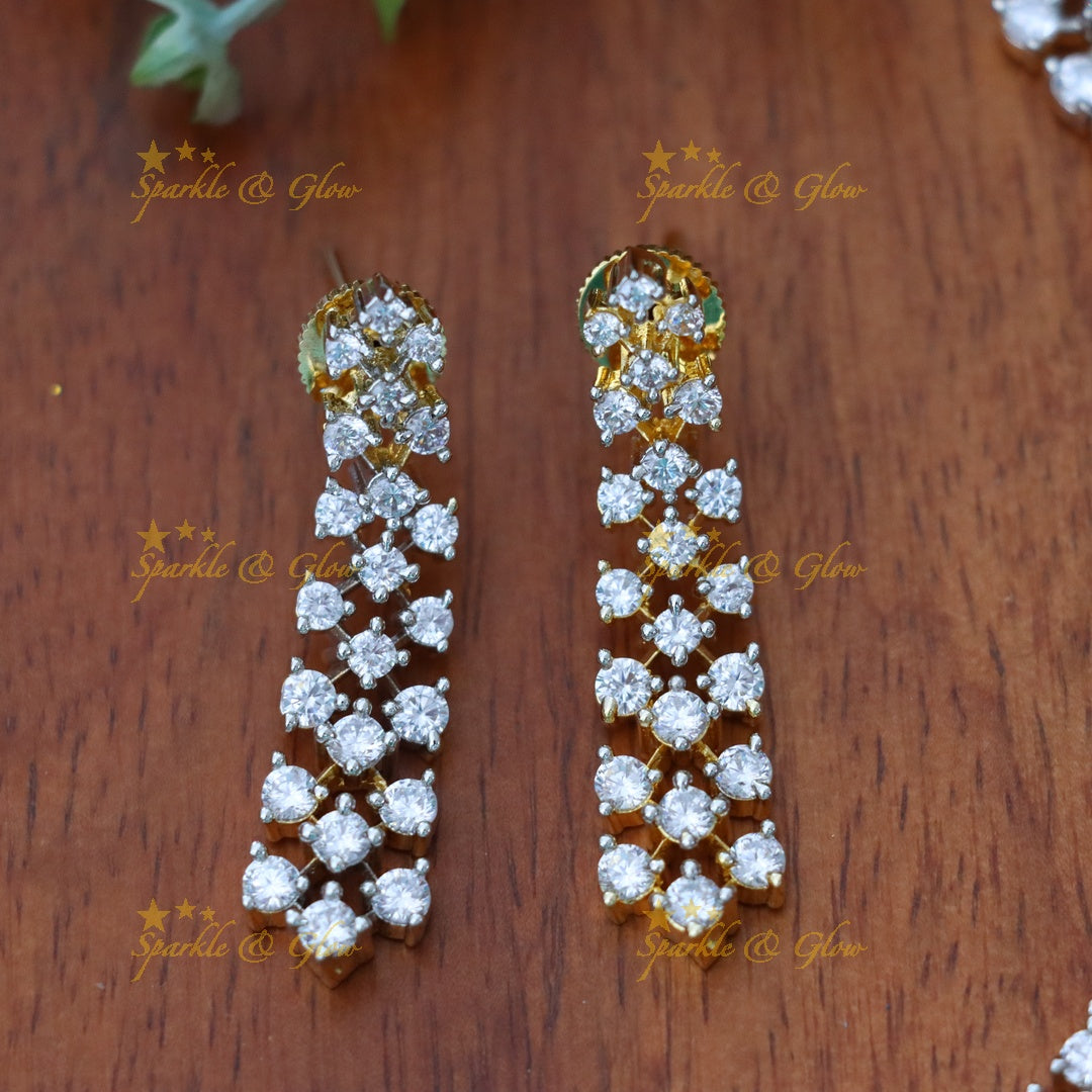 Exquisite American Diamond Necklace Set – Perfect for Weddings