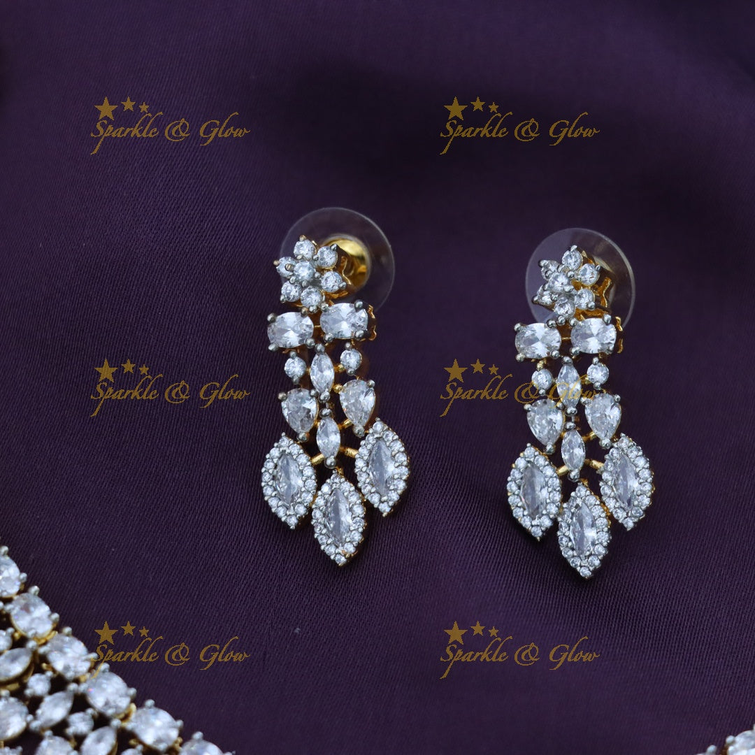Exquisite Sparkling Necklace Set for Weddings