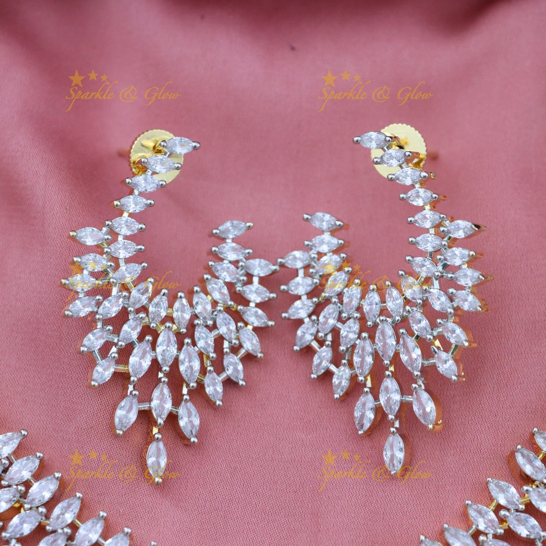 Exquisite American Diamond Bridal Necklace Set