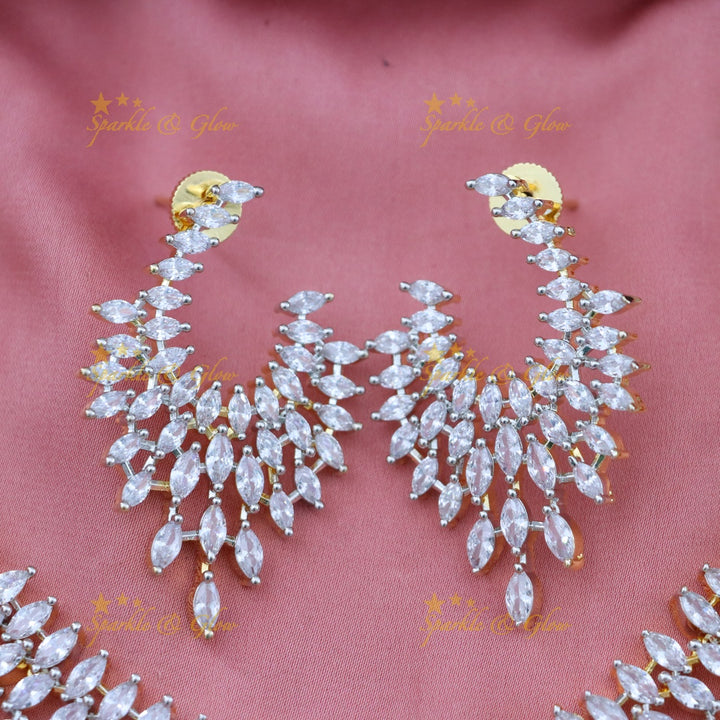Exquisite American Diamond Bridal Necklace Set