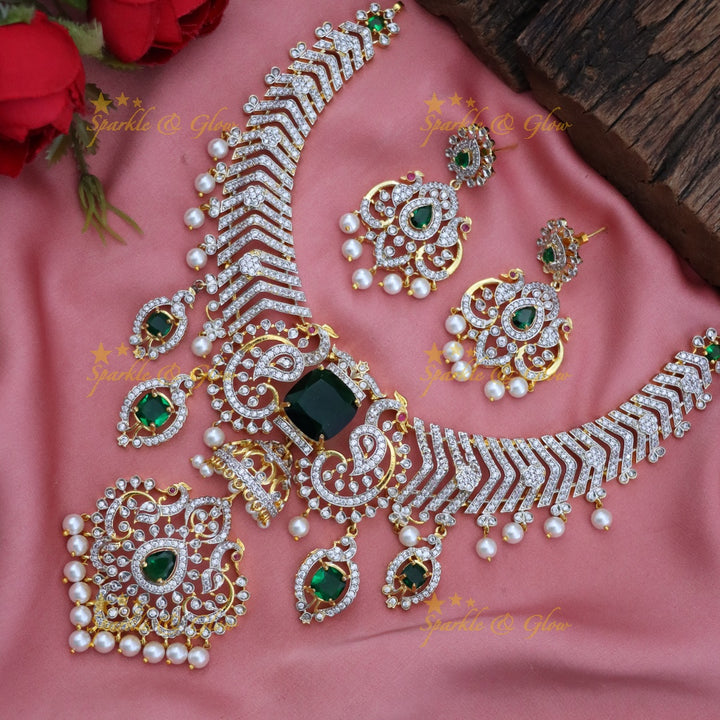 Exquisite American Diamond Bridal Necklace Collection