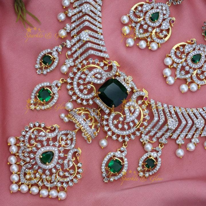 Exquisite American Diamond Bridal Necklace Collection