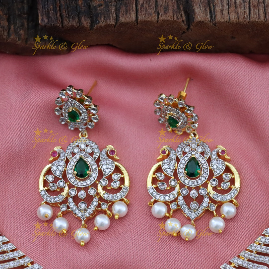 Exquisite American Diamond Bridal Necklace Collection