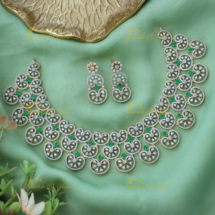 Stunning American Diamond Necklace for Weddings