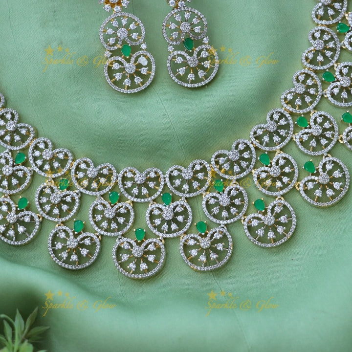 Stunning American Diamond Necklace for Weddings