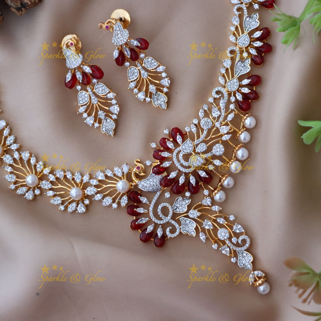 Exquisite American Diamond Short Necklace Collection