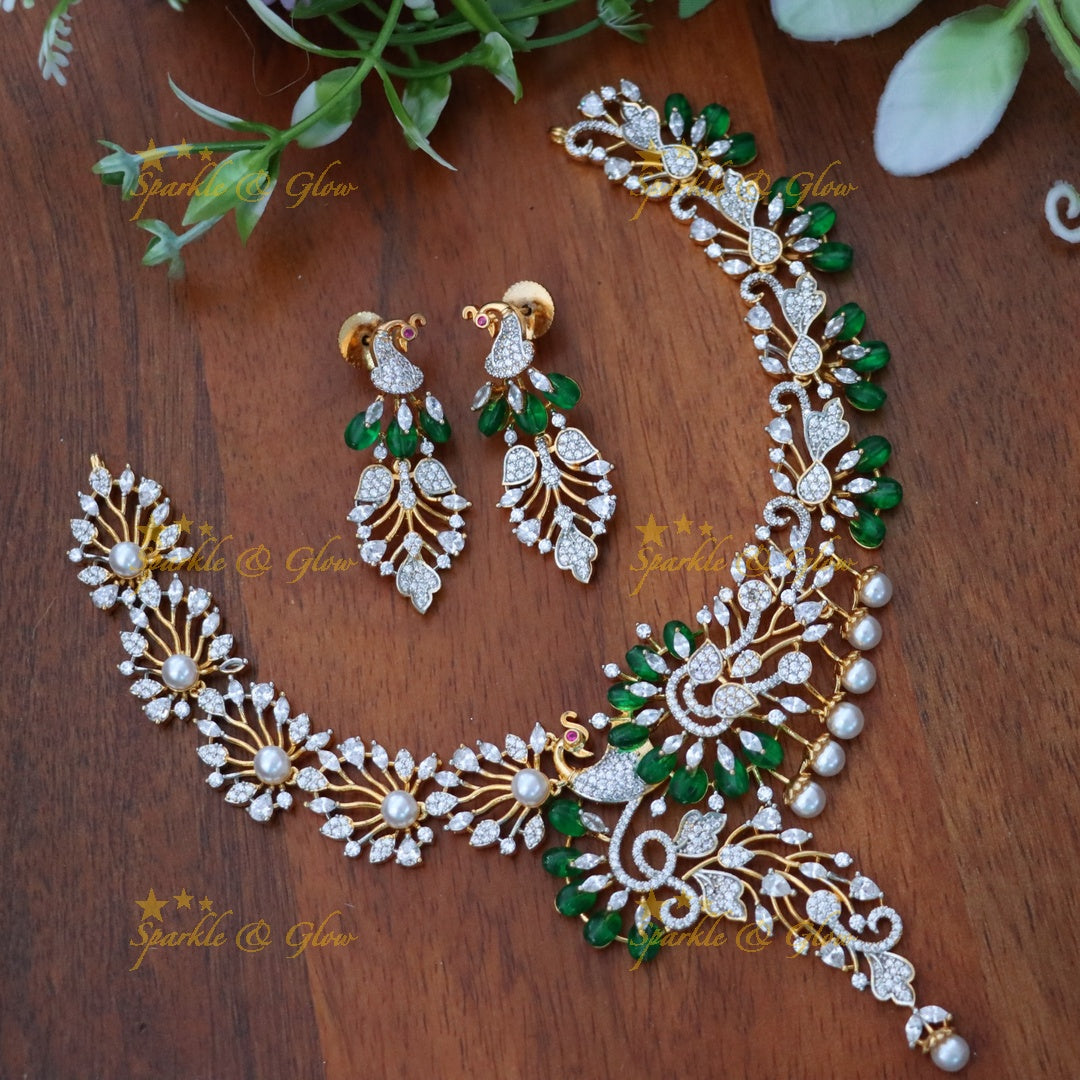 Exquisite American Diamond Short Necklace Collection