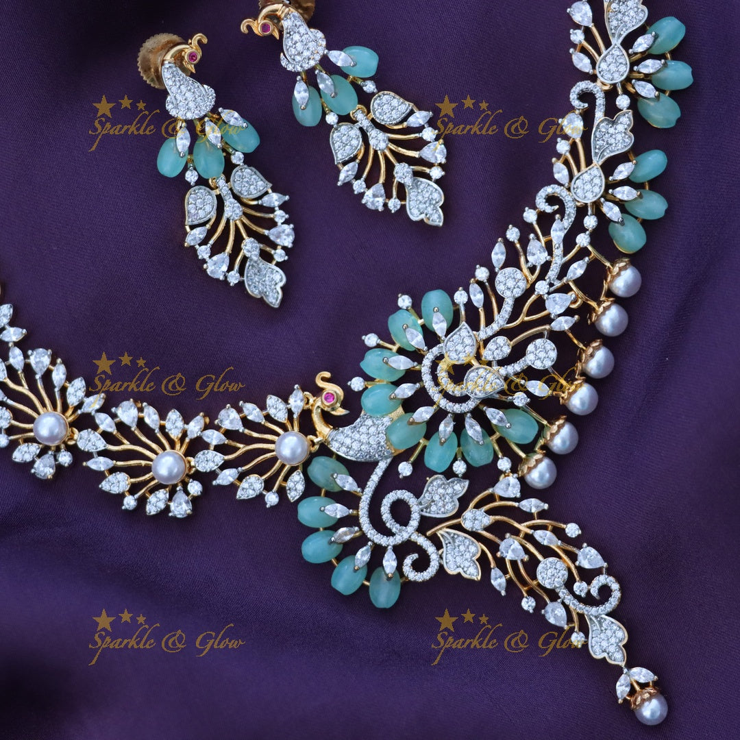 Exquisite American Diamond Short Necklace Collection