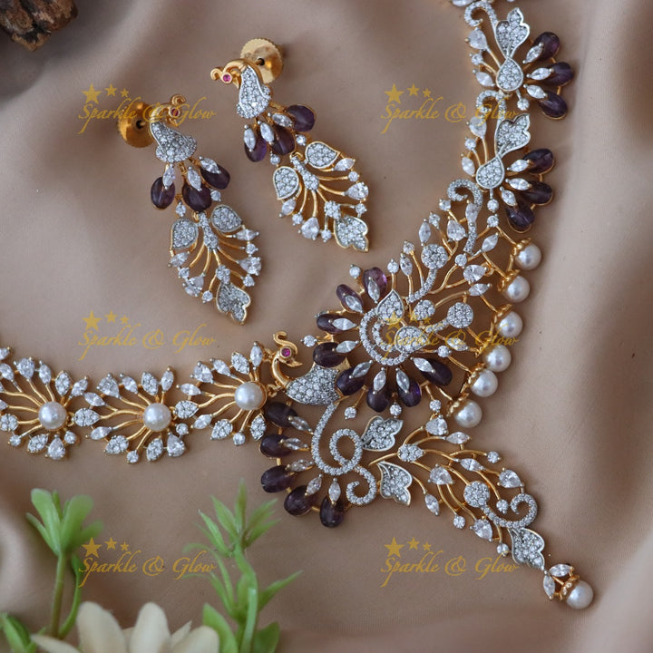 Exquisite American Diamond Short Necklace Collection