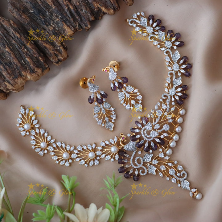 Exquisite American Diamond Short Necklace Collection