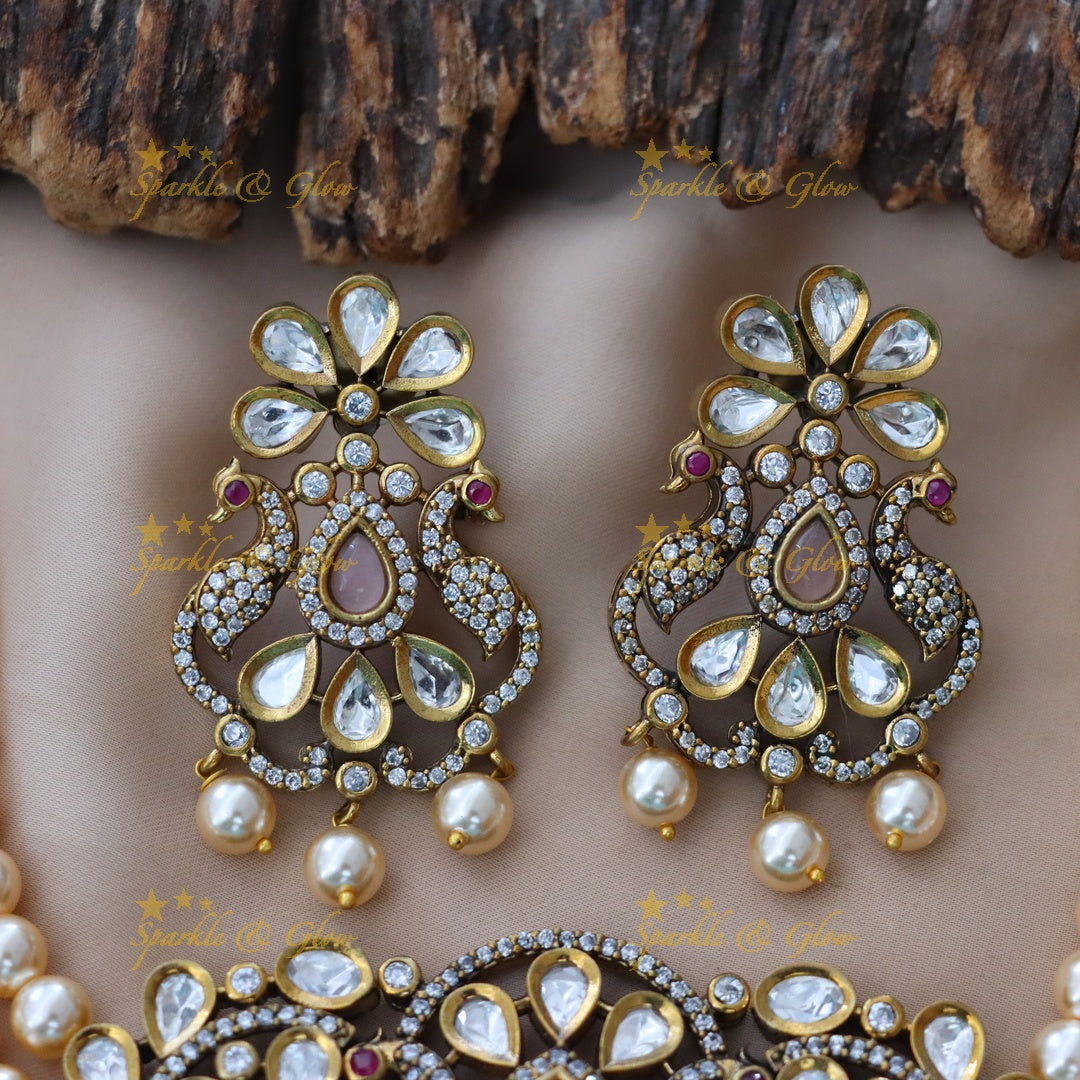 Victorian Pearl Choker Necklace for Weddings & Festive Glam