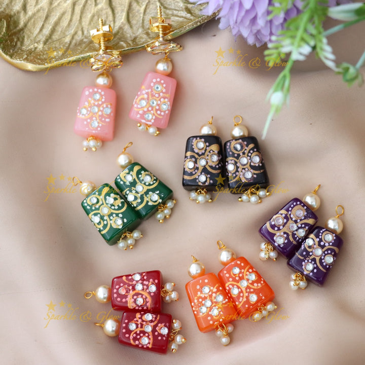 Exquisite Gold-Toned Festive Earrings - Stunning Arrival!