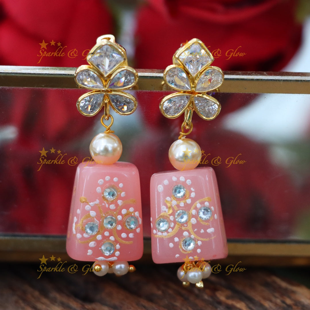Exquisite Gold-Toned Festive Earrings - Stunning Arrival!