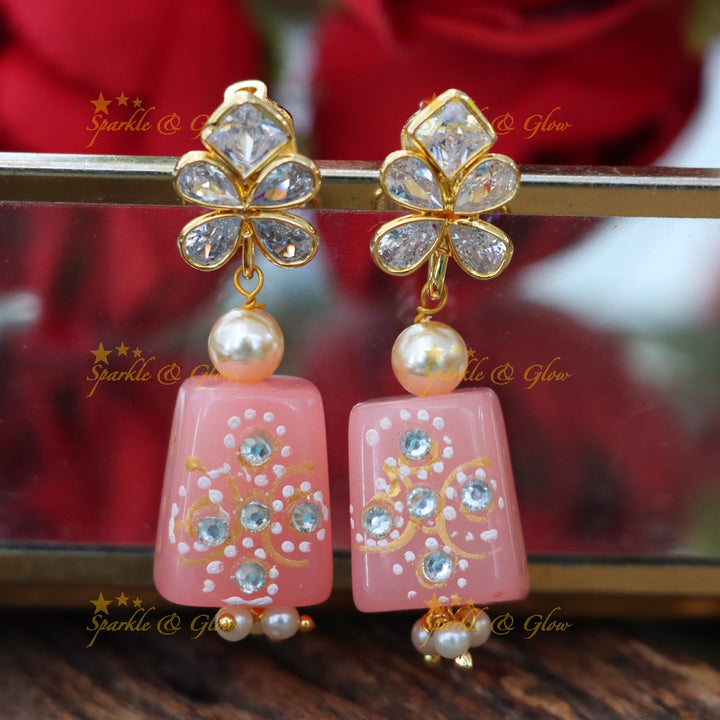 Exquisite Gold-Toned Festive Earrings - Stunning Arrival!