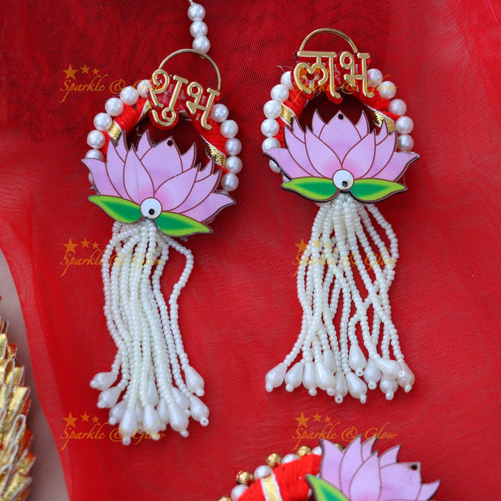 Exquisite Lotus Motif Earrings for Festive Glamour