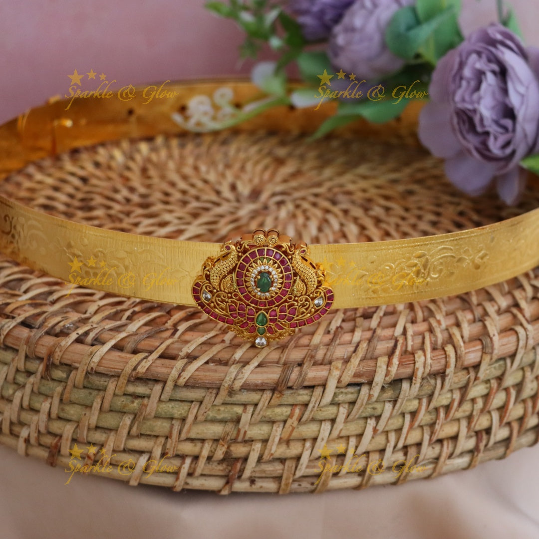 Exquisite Gold Plated Hip Belt for Festive Events