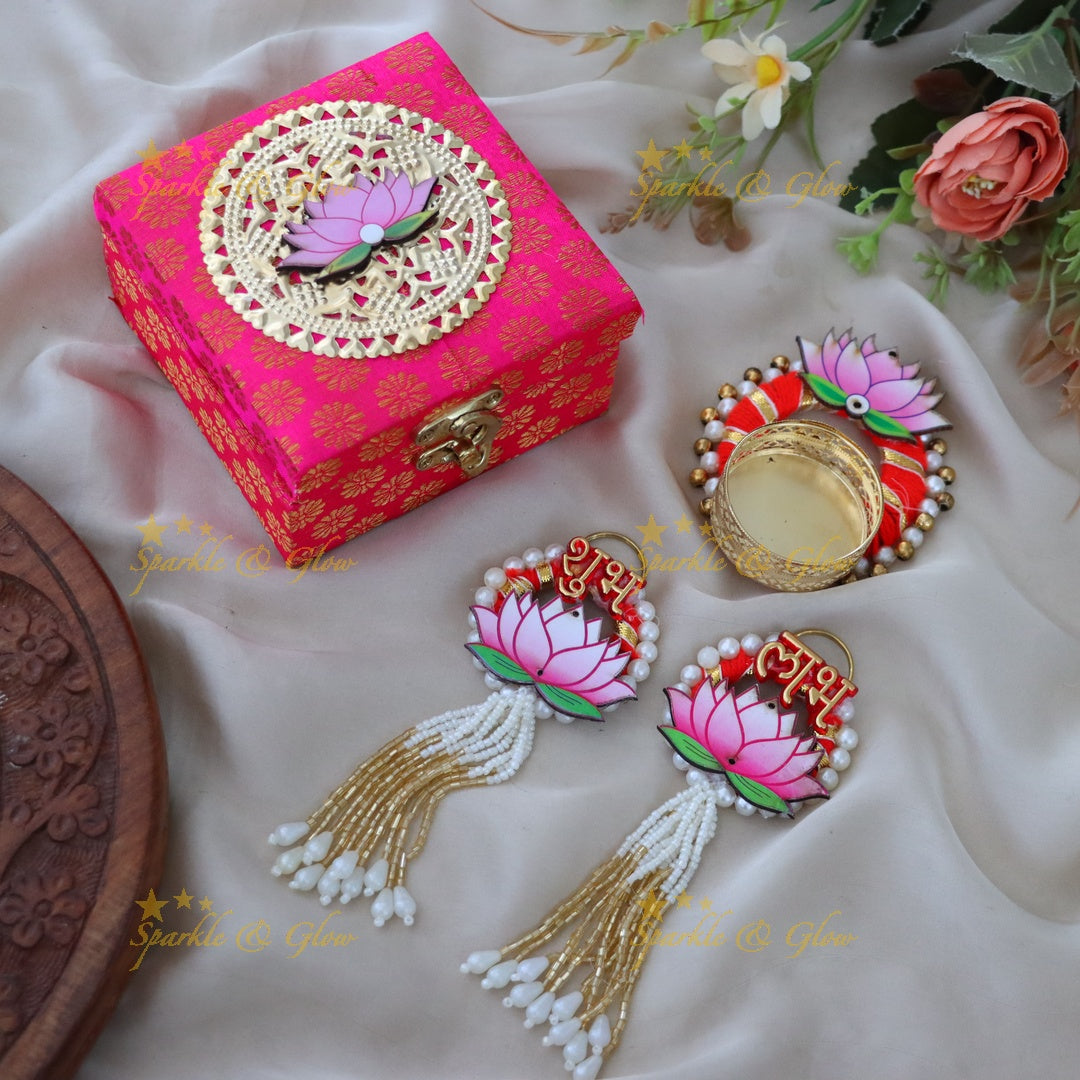 Exquisite Lotus-Themed Festive Return Gift Set