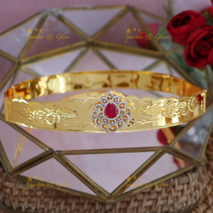 Sparkling American Diamond Kids Hip Belt for Events