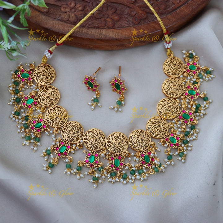 Elegant Gold Necklace for Weddings & Festive Celebrations