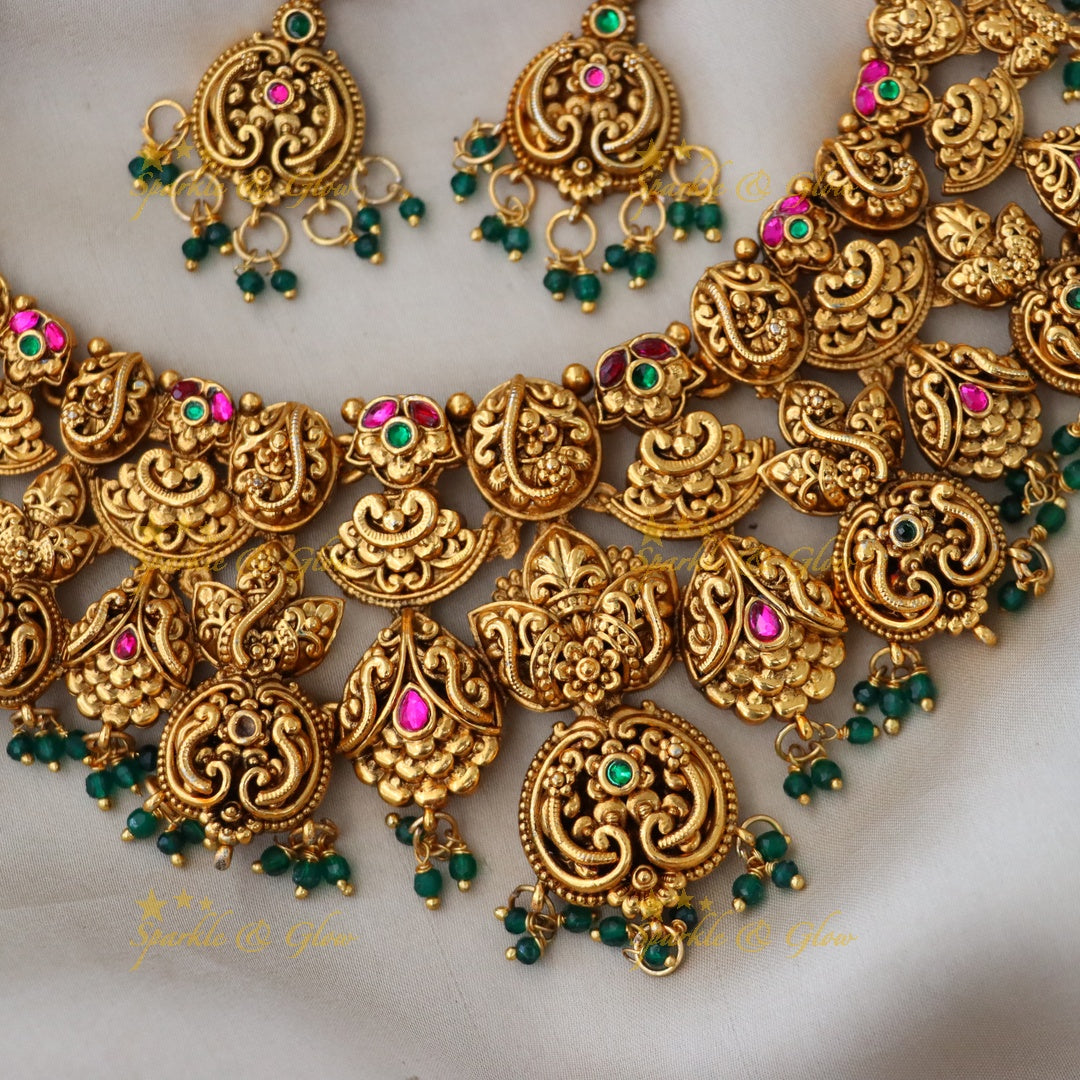 Exquisite Gold Plated Choker Necklace for Special Occasions
