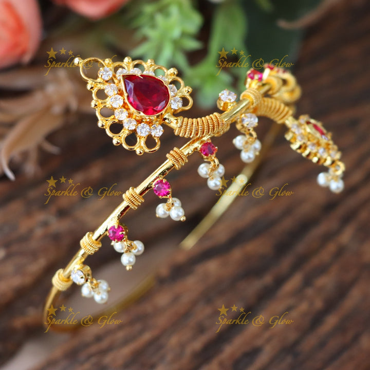 Exquisite Gold Vanki Bangle - Premium Imitation Jewelry