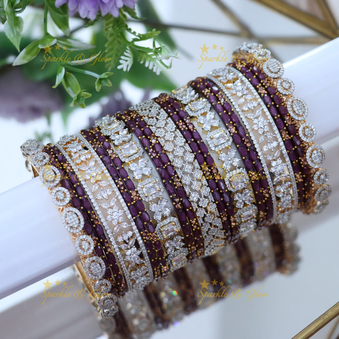 American Diamond Bridal Bangles – Elegant & Timeless