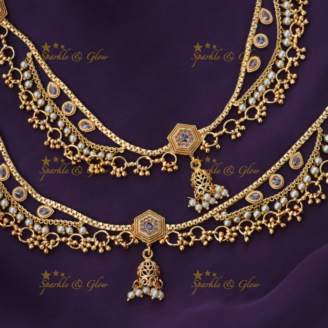 Elegant Gold Anklet for Weddings & Festivals