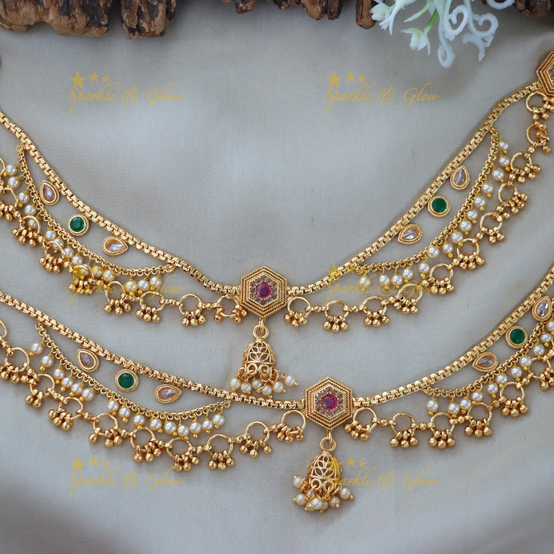 Elegant Gold Anklet for Weddings & Festivals