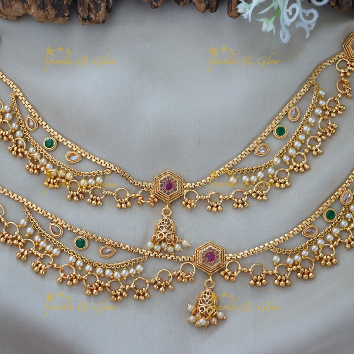 Elegant Gold Anklet for Weddings & Festivals