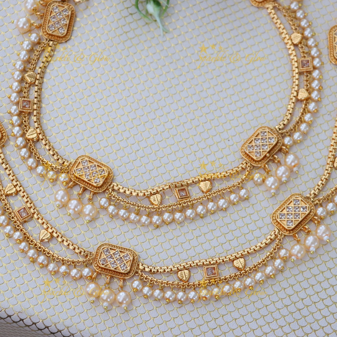 Elegant Gold-Plated Anklet for Festive & Wedding Glam