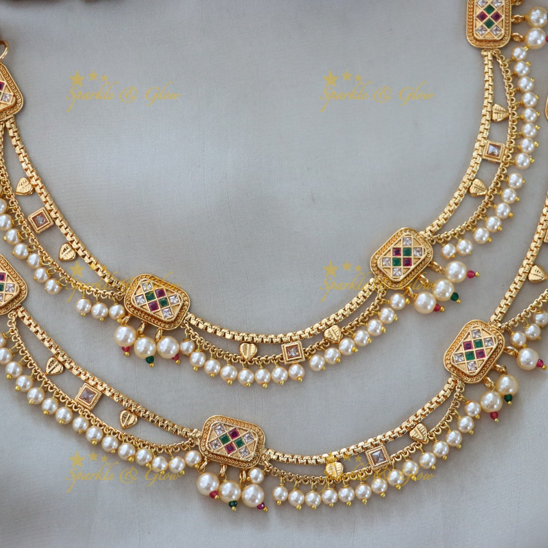 Elegant Gold-Plated Anklet for Festive & Wedding Glam